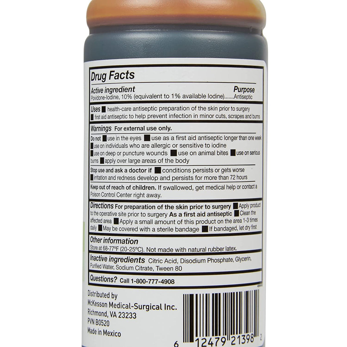 Betadine Prep Solution 10%- 4 Oz - alternate view 2 - BTD04OZ