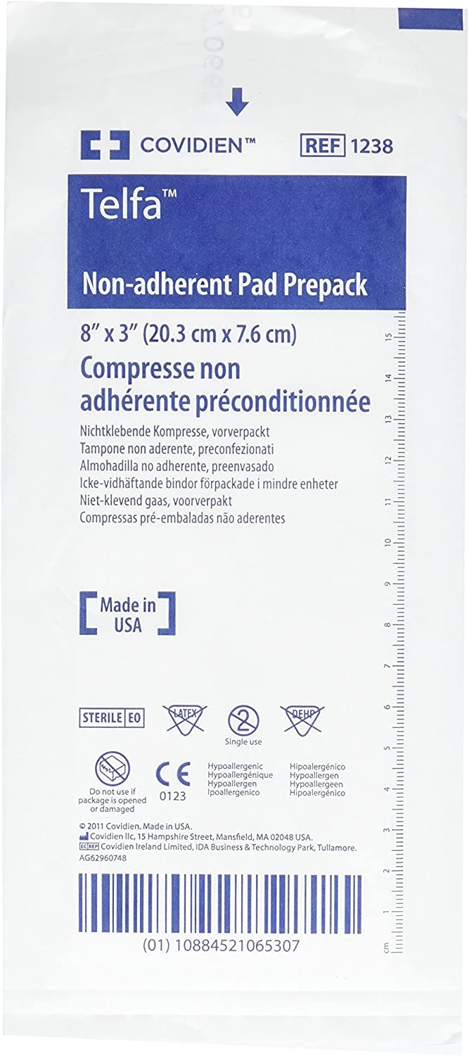 Non-Adherent Dressing Telfa™ Ouchless 3 X 8 Inch Sterile (Box of 50) - alternate view 2 - TELFA1238