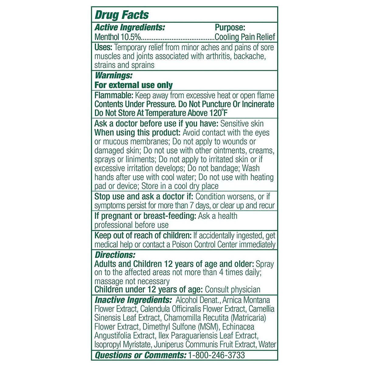 Biofreeze® Professional 10.5% Menthol 4 Oz 360° Spray - alternate view 2 - BF3604OZ