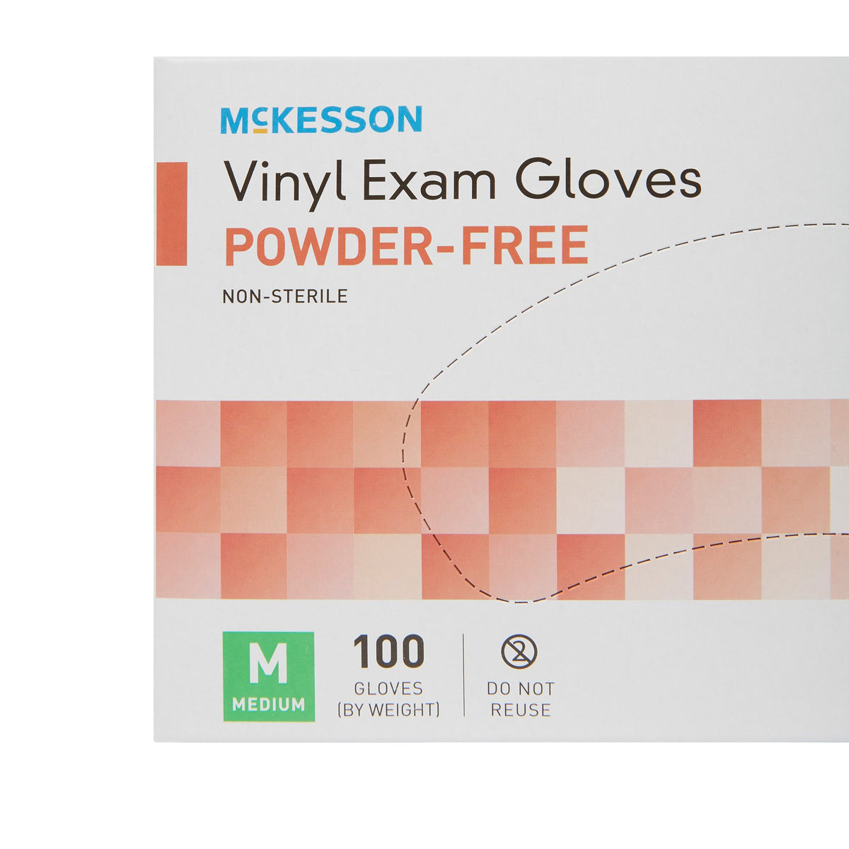 McKesson Vinyl Exam Gloves Medium - Case of 1000 - alternate view 2 - 14-116