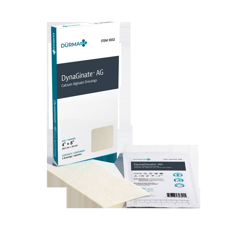 Silver Alginate 4 x 8 Inch Dynaginate Ag Wound Dressing (Box of 5) - SALG485