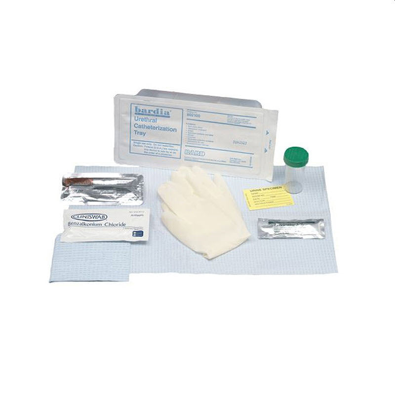 Bardia Foley Insertion Tray 802110 with BZK Swab- Each