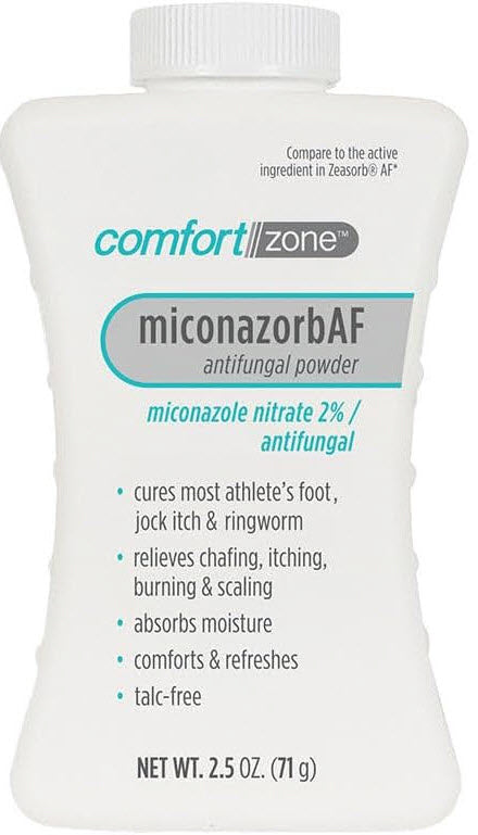Antifungal Powder Miconazole 2% 2.5 Oz- Each