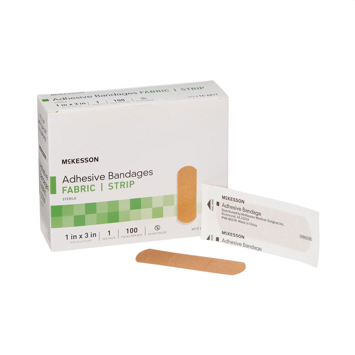 Band-Aid® Like Fabric Adhesive Strip 1 X 3 Inch (Box of 100)