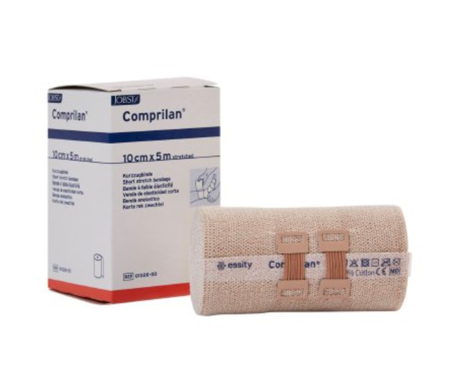 Compression Bandage Comprilan® 4 Inch (10CM) X 5-1/2 Yard Clip Detached Closure Tan NonSterile Standard Compression - LYMPH01028000