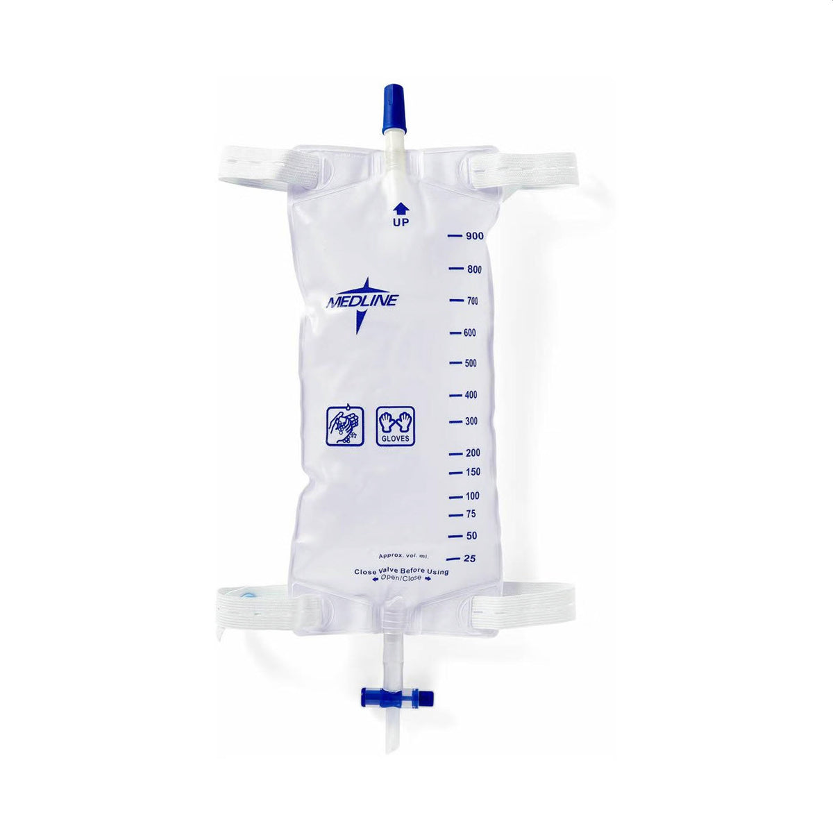 Medline Leg bag 1,100 mL Vinyl DYND12588- Each - DYND12588H