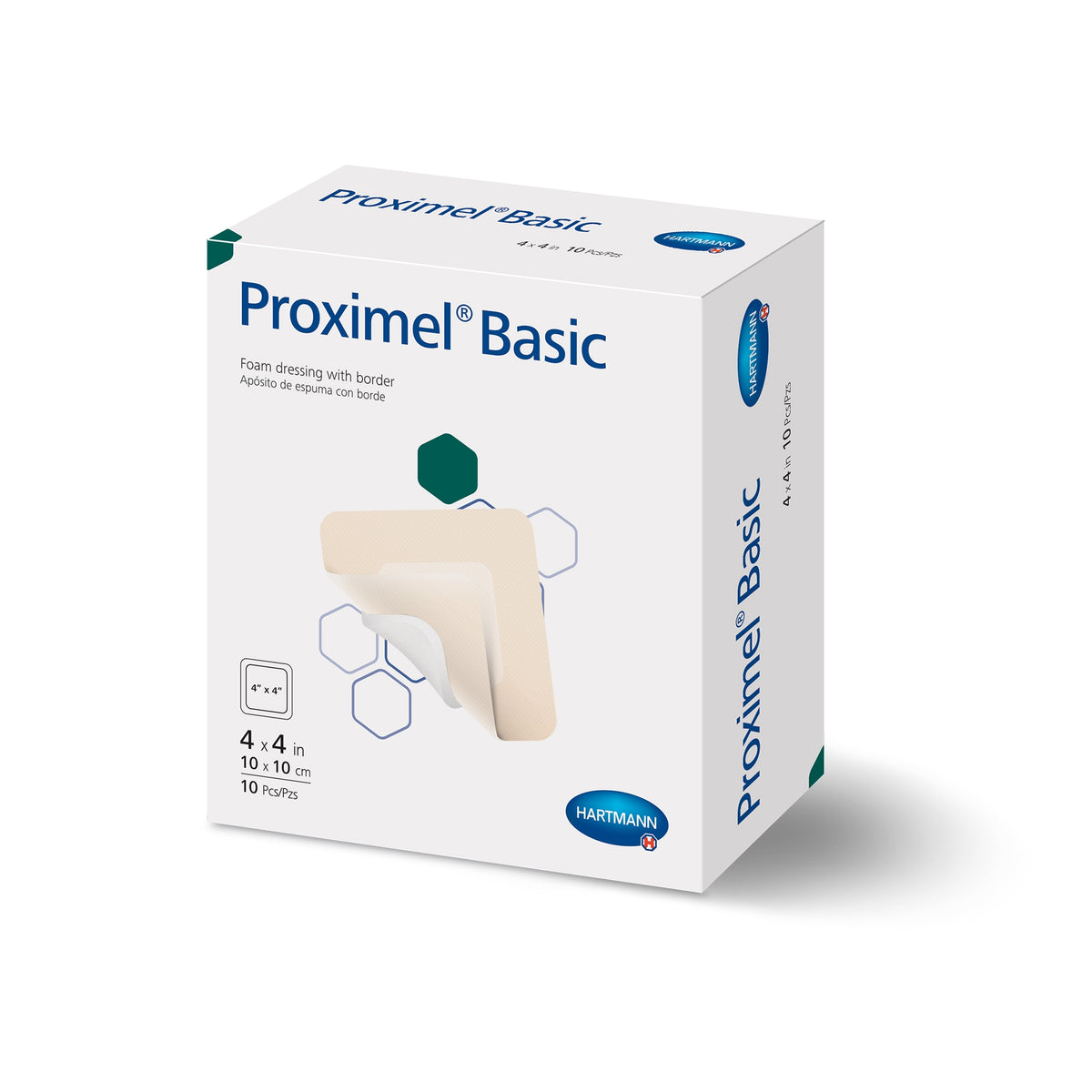 Silicone Foam Dressing 4x4 (Bx/10) - GENSLFB4410