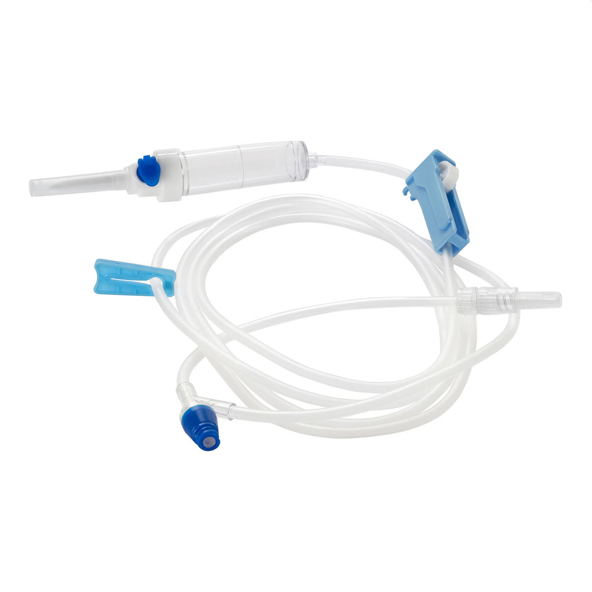 Primary IV Administration Set MedStream Gravity 1 Port 20 Drops mL Drip Rate Without Filter 75 Inch Tubing Solution Without Flow Regulator (Case of 50) - MS921NF