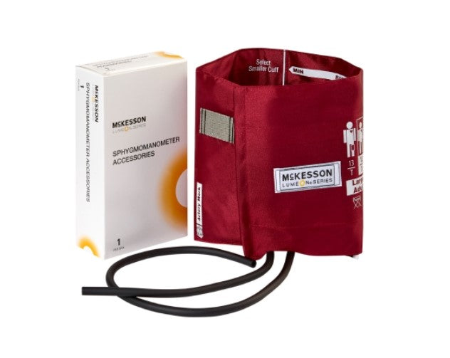 Reusable Blood Pressure Cuff McKesson LUMEON™ 34 to 50 cm Arm Nylon Cuff Large Adult Cuff - Each - 01-845-12XBD-2GM