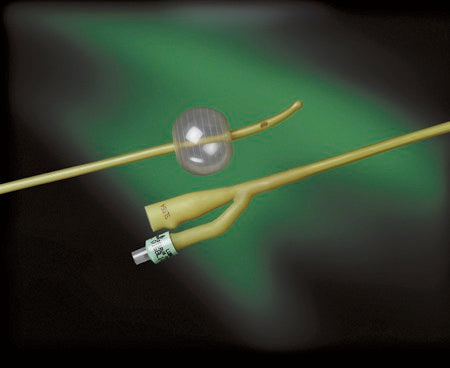 Bardex® Lubricath® 2-Way Carson Model Tip 5 cc Balloon 18 Fr. Hydrophilic Polymer Coated Latex Foley Catheter - Each - 0168L18