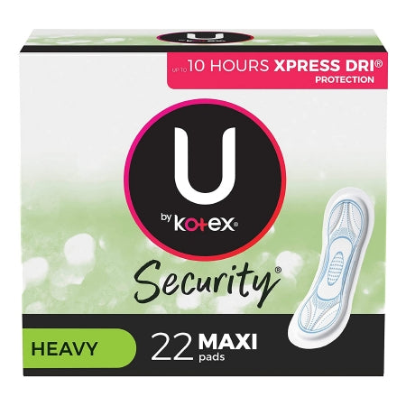 Feminine Pad U by Kotex® Security Maxi Super Absorbency (Pk/22) - 03906
