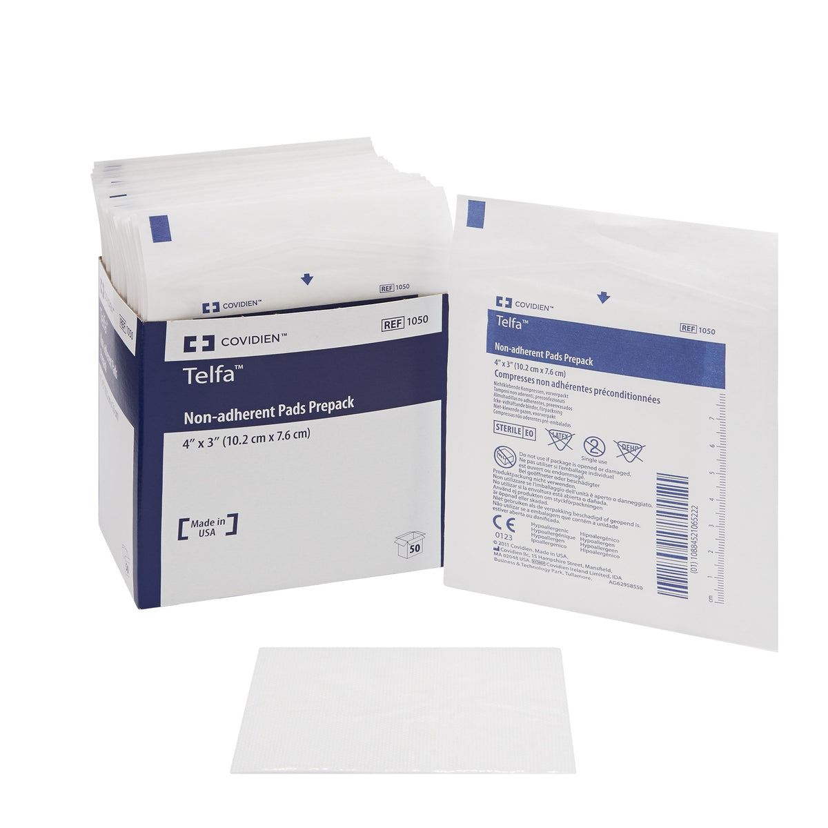 Telfa Ouchless Non-Adherent Dressing 3 X 4 Inch (Box Of 50) - alternate view 4 - TELFA1050