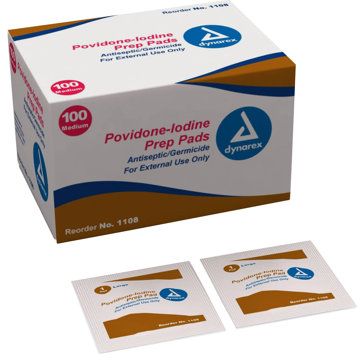 Betadine Wipes Medium (Bx/100) - BTD1108