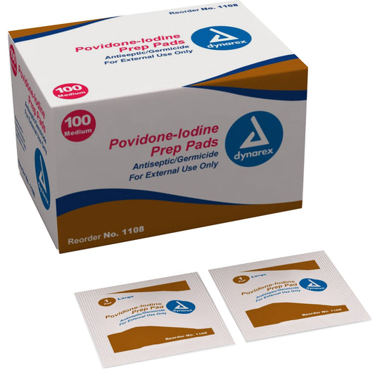 Betadine Wipes Medium (Bx/100) - BTD1108