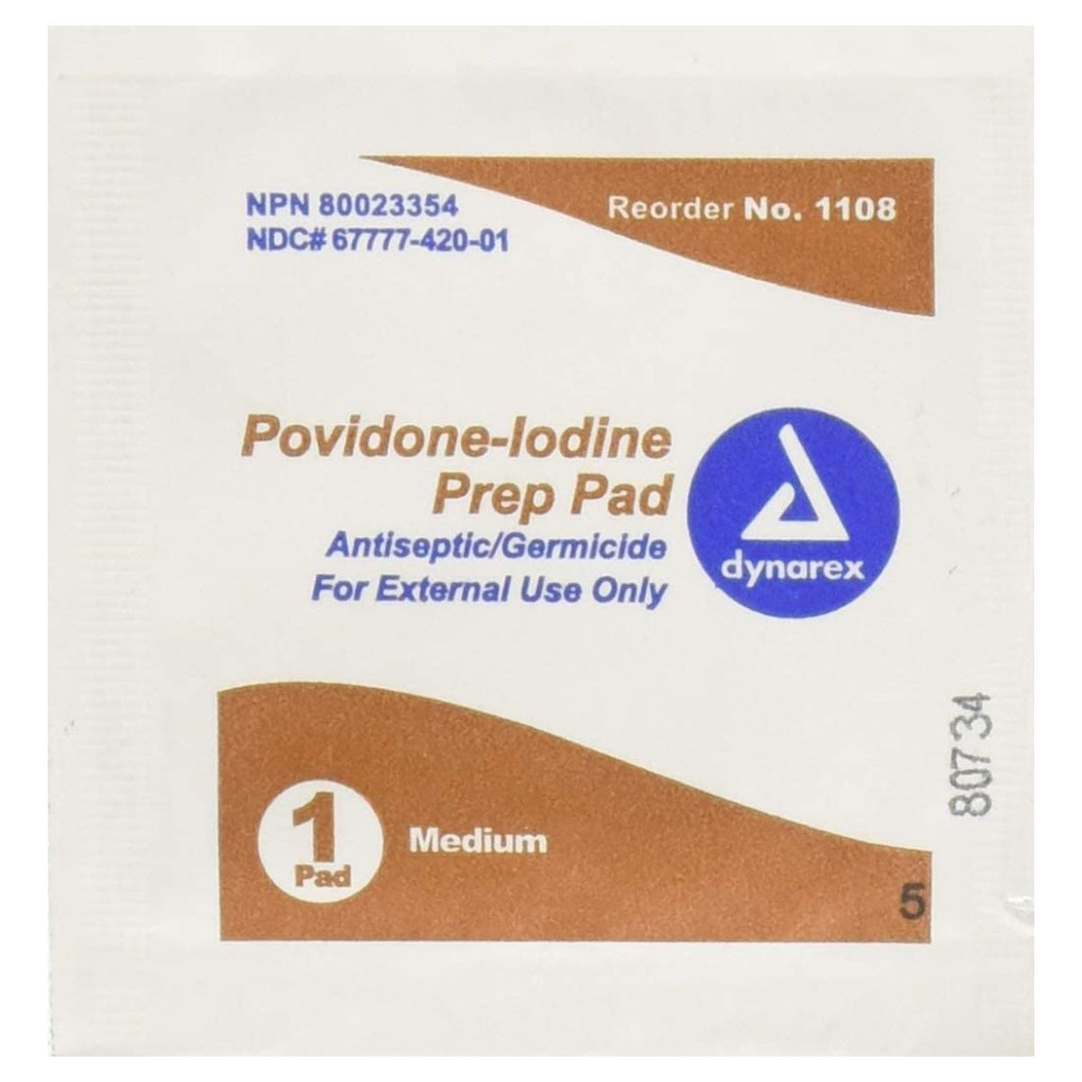 Betadine Wipes Medium (Bx/100) - alternate view 3 - BTD1108