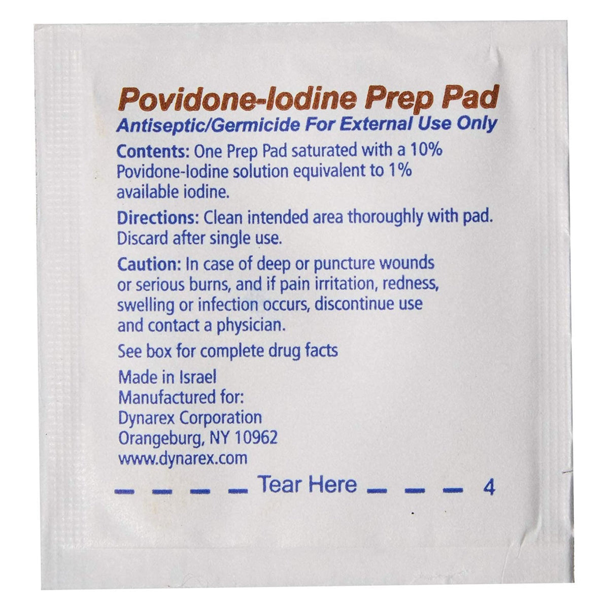 Betadine Wipes Medium (Bx/100) - alternate view 2 - BTD1108