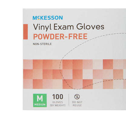 McKesson Vinyl Exam Gloves Medium - Case of 1000 - alternate view 2 - 14-116