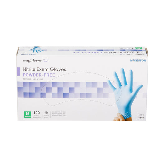 McKesson Confiderm® Nitrile Exam Gloves Medium - Case of 1000 - 14-686