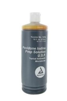 Betadine Prep Solution 10%- 16 Oz - BTD16OZ