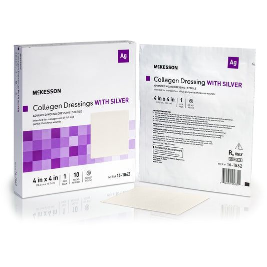 Silver Collagen Dressing McK 4x4- Each - 16-1862