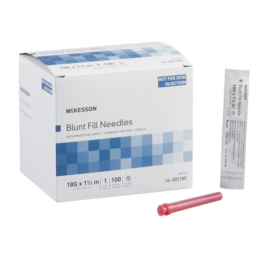 Blunt Fill Needle McKesson 18 Gauge (Box of 100) - 16-305180