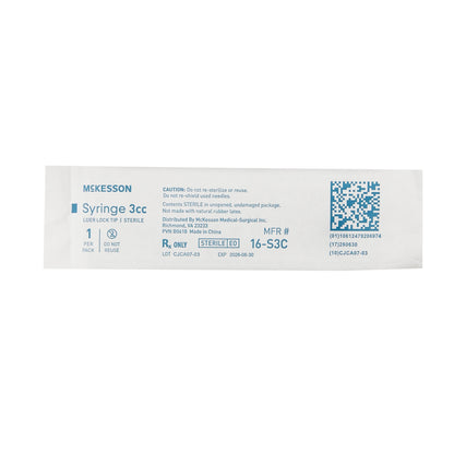 General Purpose Syringe 3 mL Luer Lock Tip Without Safety SYRINGE, LL 3CC (100/BX) - alternate view 3 - FC3CC100