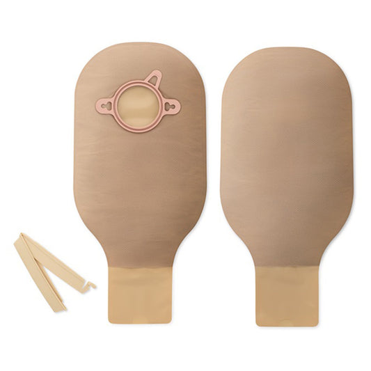 Hollister New Image® Two-Piece Drainable Pouch, 2-3/4" Flange, Filter, Clamp Closure, Beige-BX/10 - OST18144