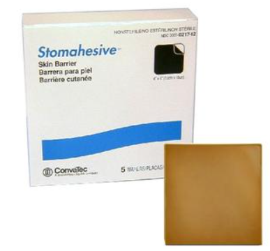 ConvaTec Stomahesive® Skin Barrier, No Starter Hole, 4" x 4" (Bx/5) - OST21712