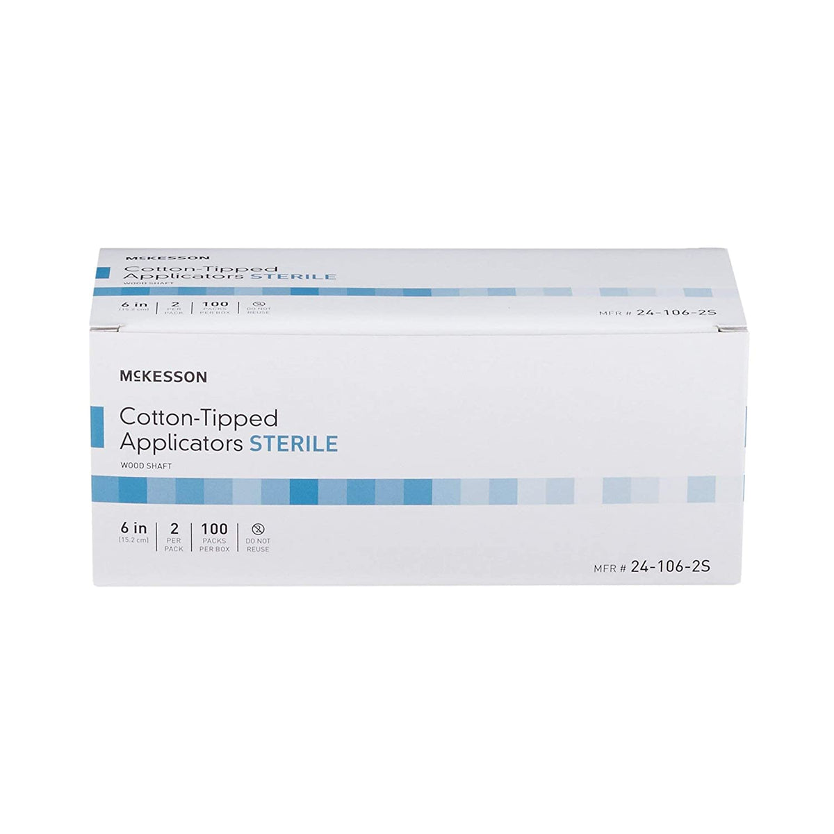 McKesson Cotton Tip Applicator Swabstick 6 Inch Sterile - Case of 2000 - alternate view 4 - 24-106-2S