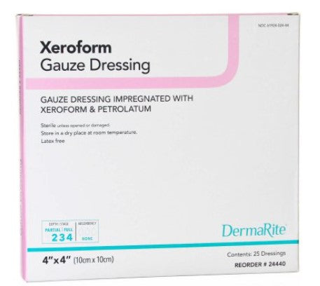 Xeroform Petrolatum 4"x4" Sterile (Bx/25) - XPG4425