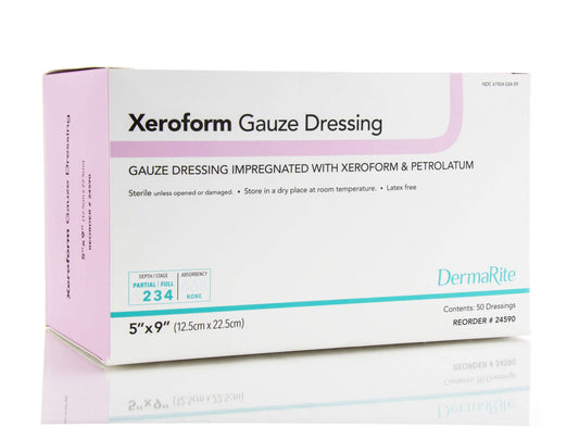 Xeroform Petrolatum 5”x9” Sterile (Box of 50) - XPG5950