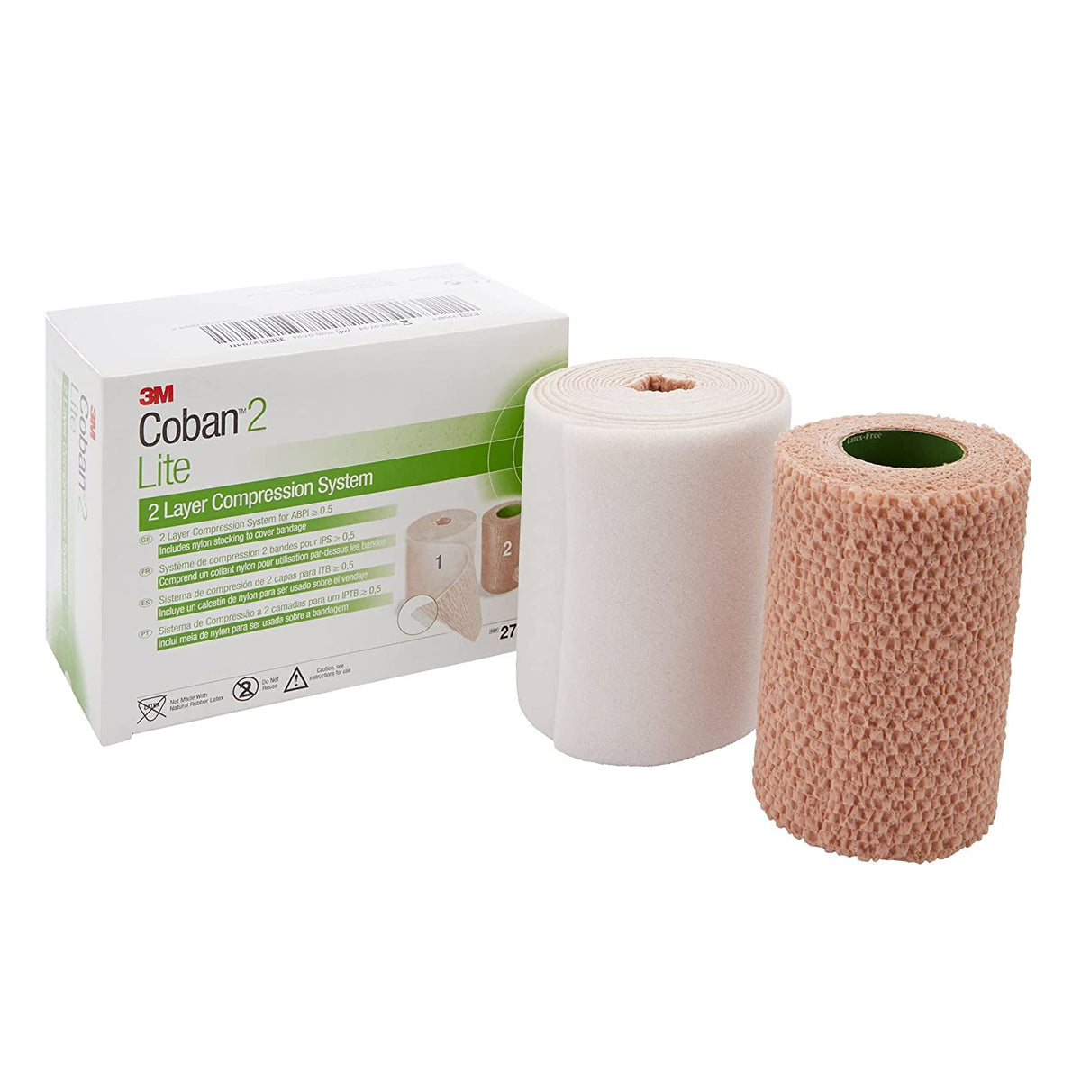 3M™ Coban™2 Lite (Bx/1)  3M™ Coban™ Compression System, 2-Layer Lite, Latex-Free, Tan - CB2794N