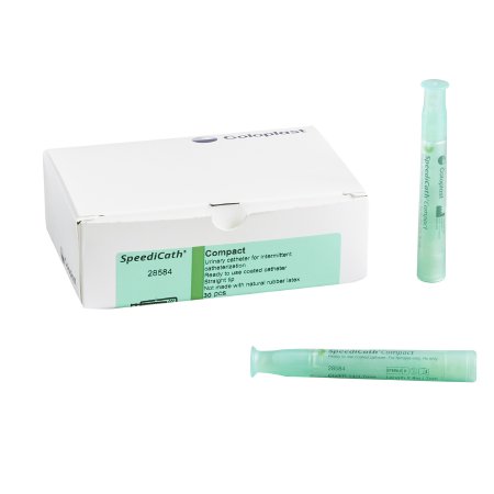 Coloplast Speedicath® Compact Female Intermittent Catheter, Straight, Lubricated, Sterile, PVC, 14Fr, 2.75" L - Each - alternate view 2 - 28584