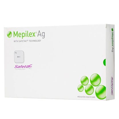 Silver Foam Dressing Mepilex® Ag 4 X 4 Inch Square Sterile (Bx/5) - alternate view 2 - MLAG44