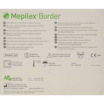 Mepilex Border Flex Lite 3x3 Inch (Box of 5) - alternate view 3 - ML33B5