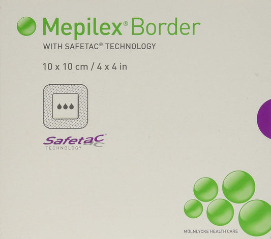 Mepilex Border Flex 4x4 Inch Silicone Foam Dressing (Box of 5) - ML44B5