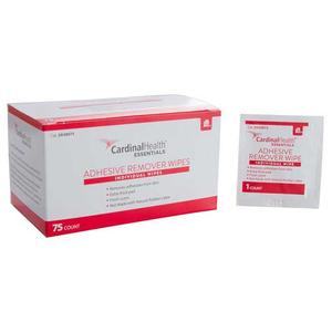 Cardinal Health Essentials™ Adhesive Remover Wipes, 1-1/4" x 3" (Box of 75) - 30075
