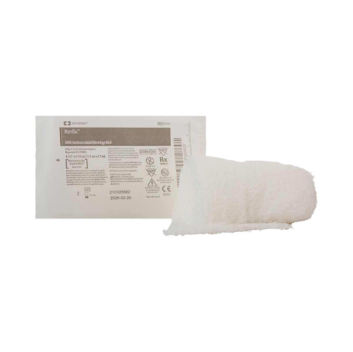 Kerlix™ AMD/ PHMB- 6 Ply 4.5"x4Yd -Each - AMD3332