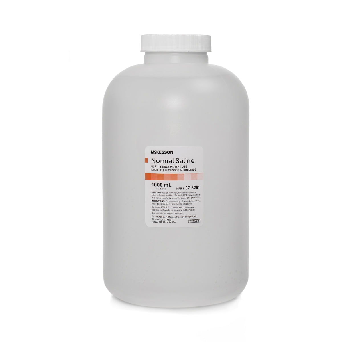 Irrigation Solution - OTC McKesson 0.9% Sodium Chloride Not for Injection Bottle 1,000 mL - Each - NSB1K
