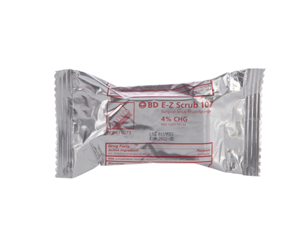 Impregnated Scrub Brush BD E-Z Scrub™ Polyethylene Bristles / Sponge Red (Bx/30) - alternate view 2 - 371073