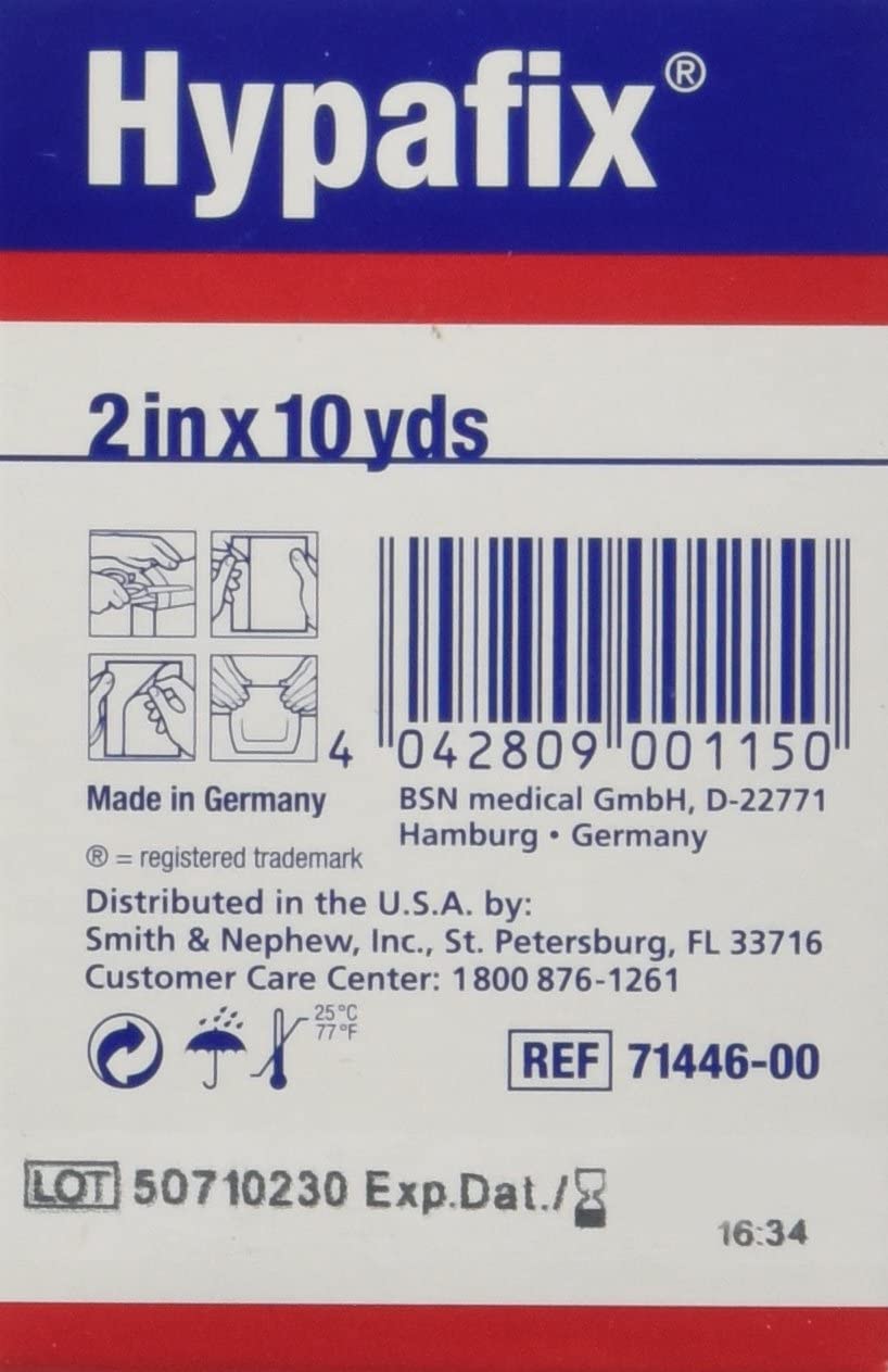 Hypafix Surgical Tape- 2 Inch x10 Yd - Each - alternate view 2 - HF21001