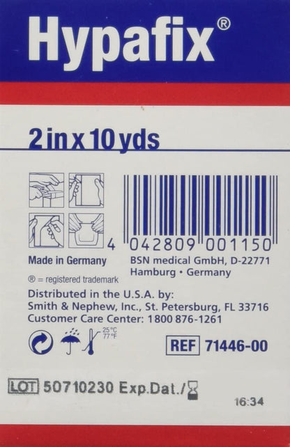 Hypafix Surgical Tape- 2 Inch x10 Yd - Each - alternate view 2 - HF21001