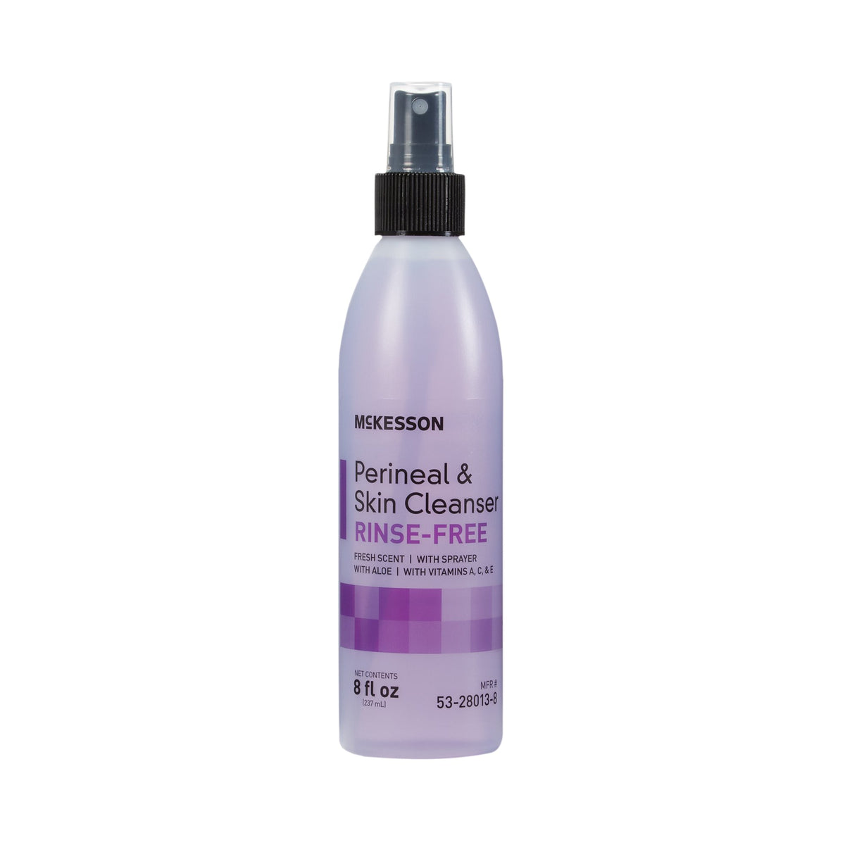 Rinse-Free Perineal Wash McKesson Liquid 8 oz. Pump Bottle Fresh Scent - Each - 53-28013-8