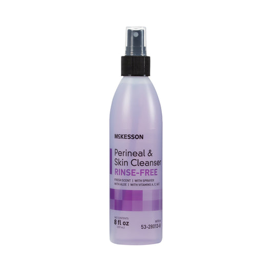 Rinse-Free Perineal Wash McKesson Liquid 8 oz. Pump Bottle Fresh Scent - Each - 53-28013-8