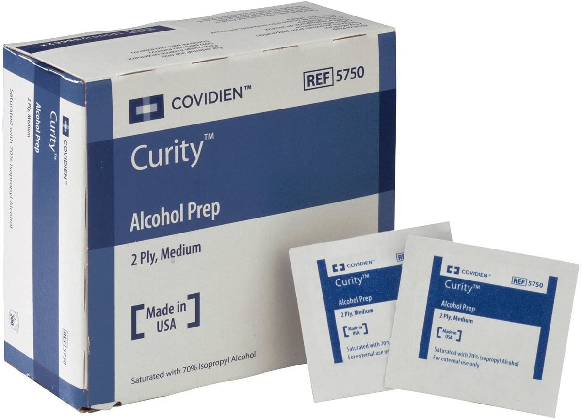 Alcohol Prep Pad Medium 2-Ply (Bx/200) - IPA1126