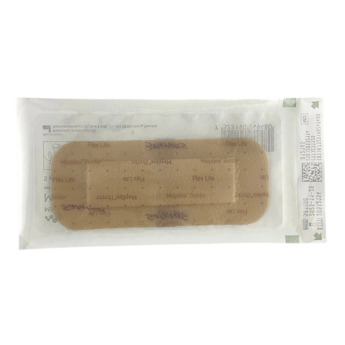 Thin Foam Dressing Mepilex® Border Flex Lite 2 X 5 Inch With Border Film Backing Silicone Adhesive Rectangle Sterile (Bx/5) - alternate view 3 - ML25B5