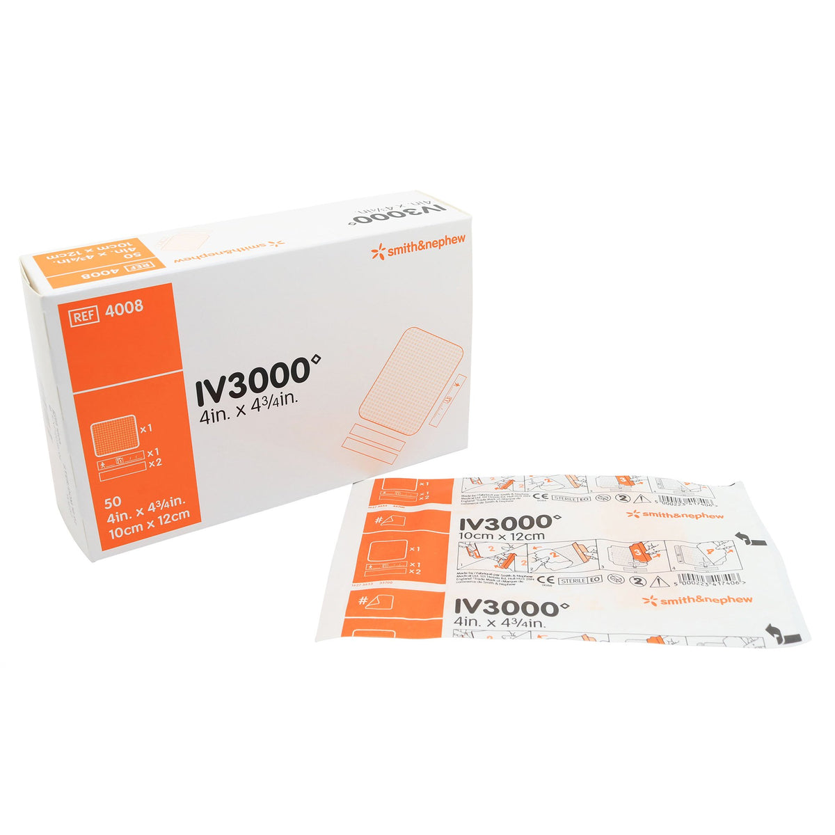 I.V. Dressing IV3000™ REATIC Film 4 X 4-3/4 Inch Sterile (Box of 50) - 66024008