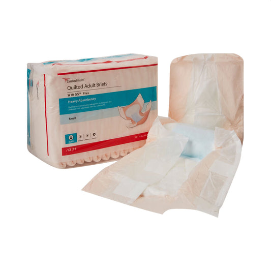 Quilted Adult Briefs with Tabs Small (Case of 96)