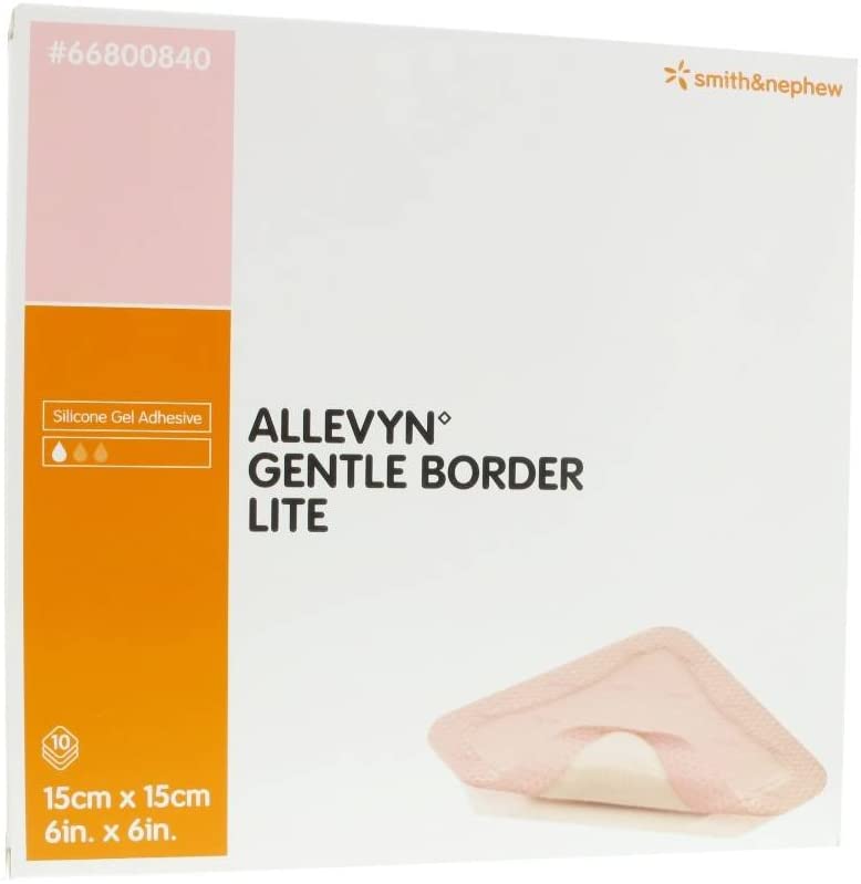 Allevyn Gentle Border Lite-6x6-(Bx/10) - ALLGBL6610