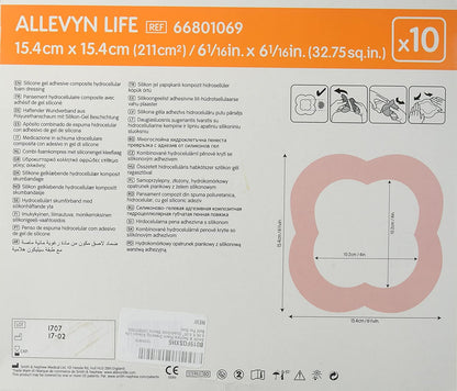 Allevyn Life Quadrilobe 6"x6" (Bx/10) - alternate view 2 - ALLQL6610